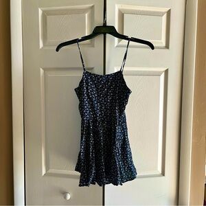 John Galt Navy Floral Colleen Mini Dress